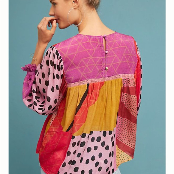 eclectic peasant blouse